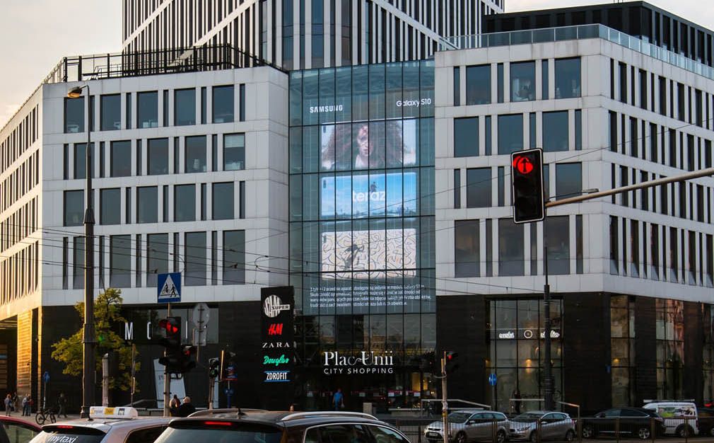 Transparent LED Screen-building facade