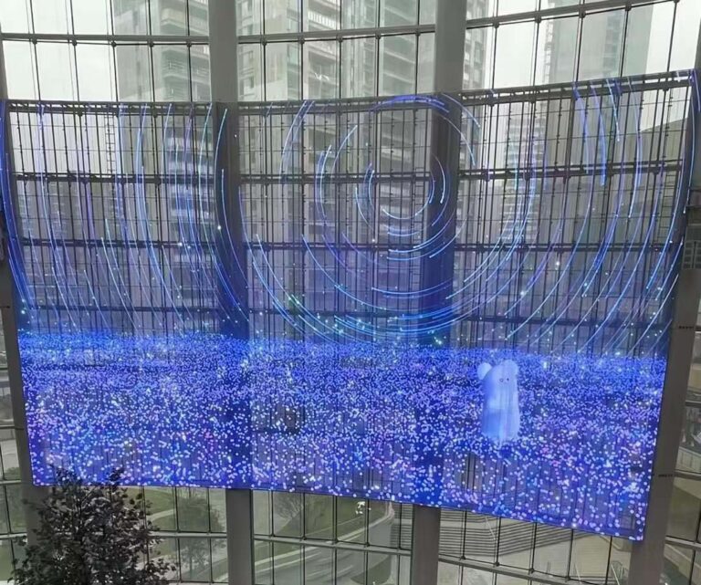 Indoor transparent led screen