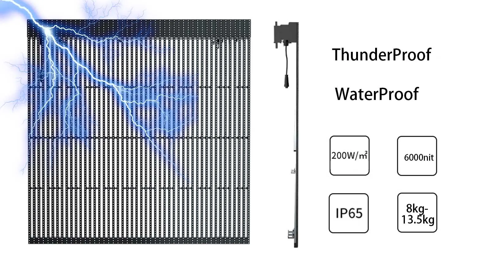 Krado-Transparent led screen-product-Thunderproof-2