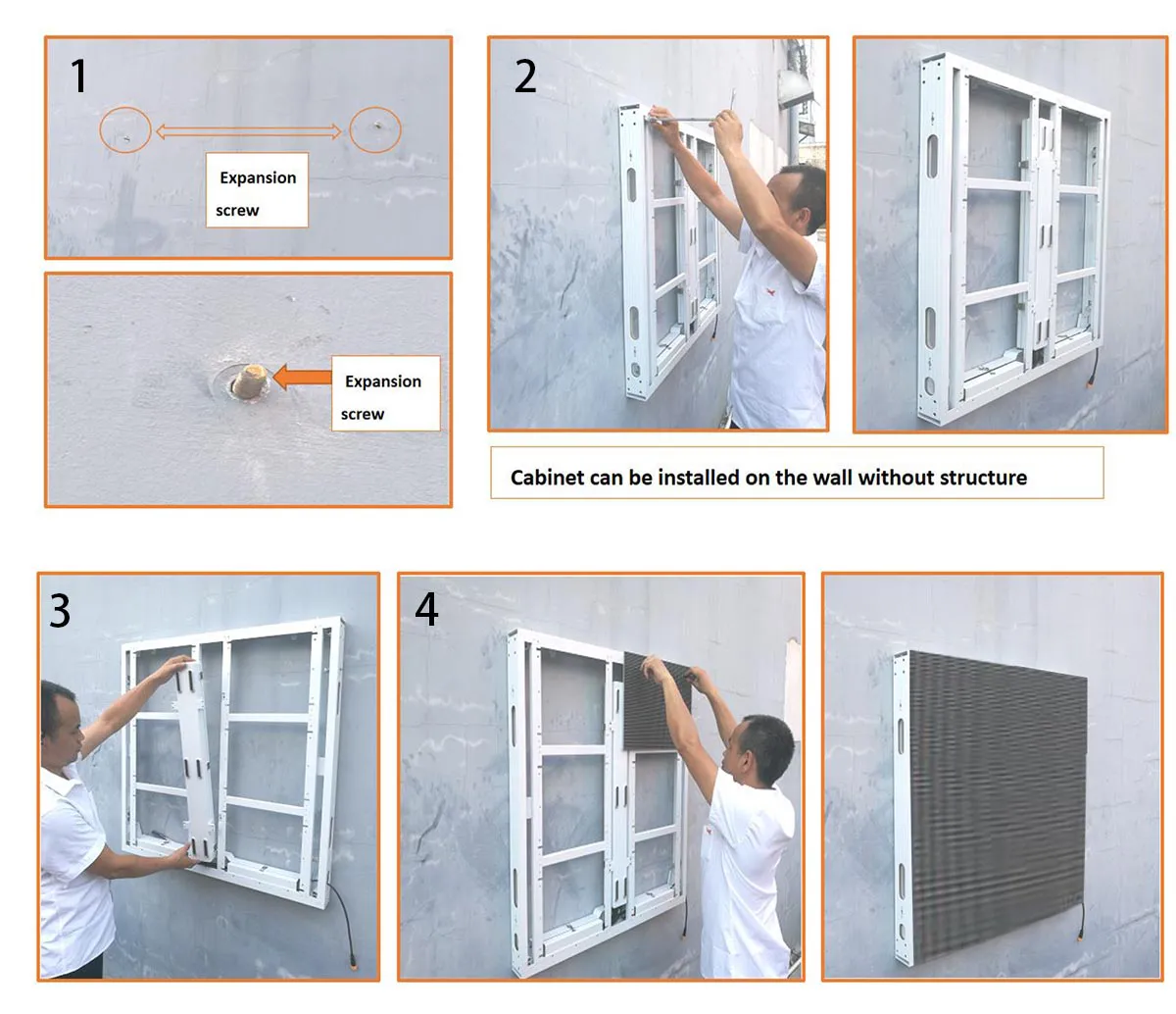 outdoor led screen installation process