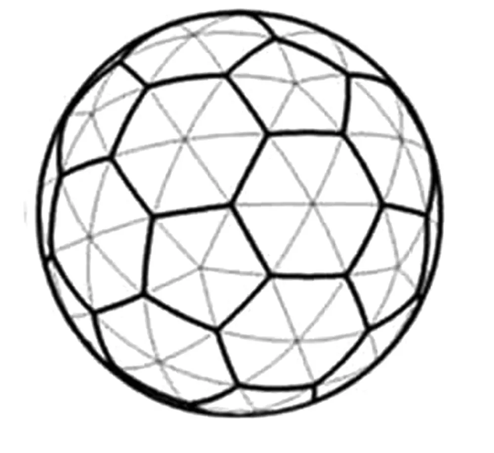 Football shape design sphere led display