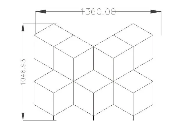 Cube shape DJ booth LED screen-design
