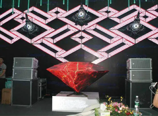 Diamond Shape DJ booth LED screen-case