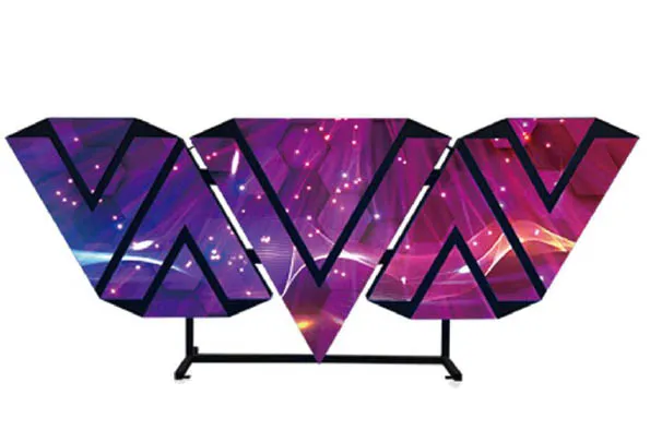 Trangle Shape DJ booth LED screen-effect