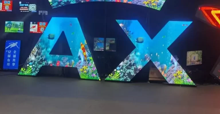 Letter shape led display