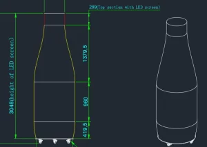 Bottle led display-design