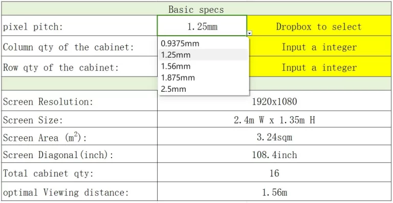 LED display caculator