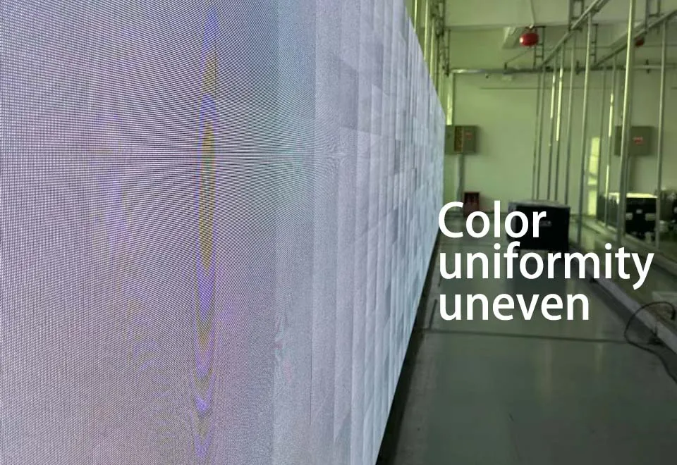 Color uniformity uneven