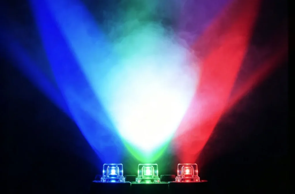 RGB light mixing to White